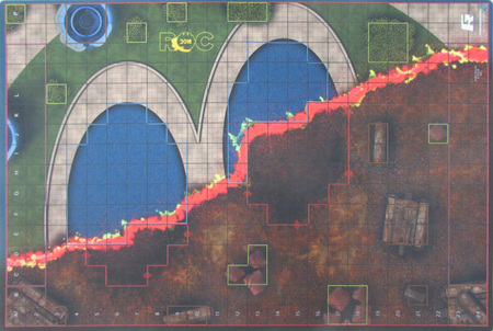 Heroclix ROC 2018 Premium Map: Titans Reality