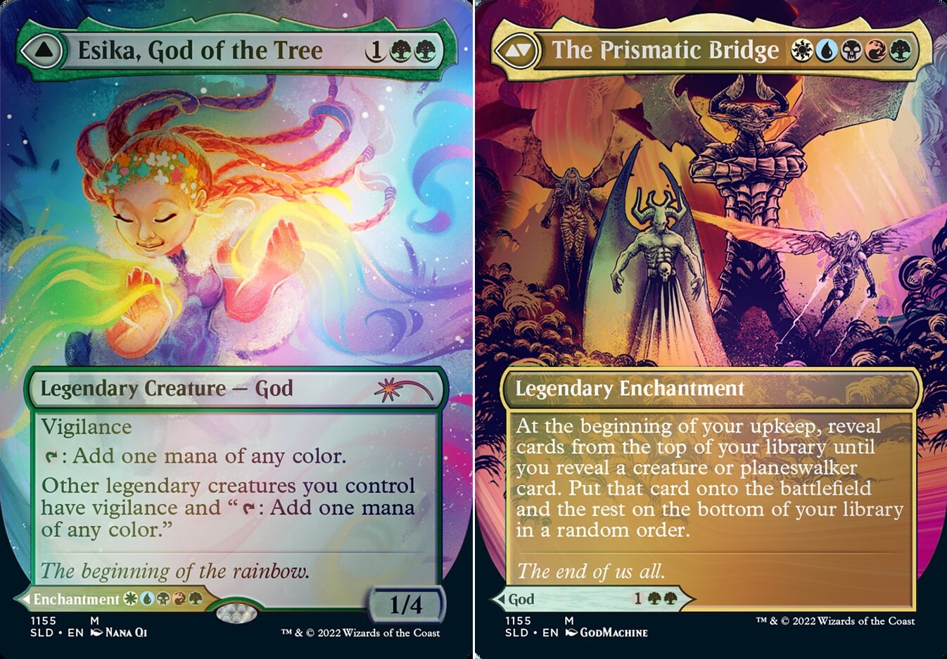 Esika, God Of The Tree    The Prismatic Bridge - Foil - Magic Singles 