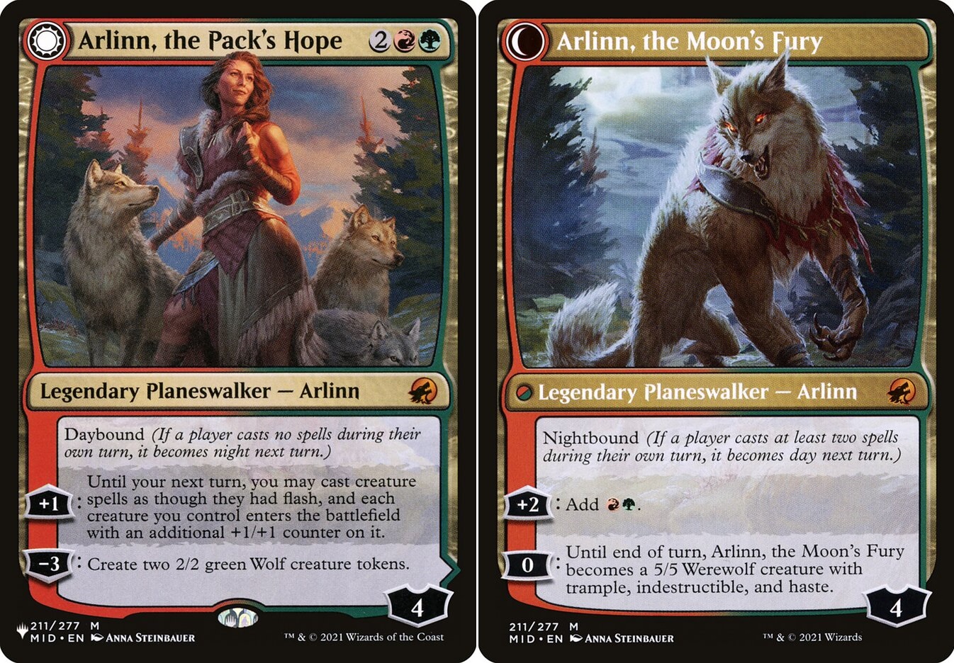 Arlinn, the Packs Hope // Arlinn, the Moons Fury