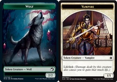 Wolf // Vampire Double-sided Token