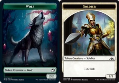 Wolf // Soldier Double-sided Token