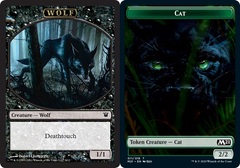 Wolf // Cat Double-sided Token