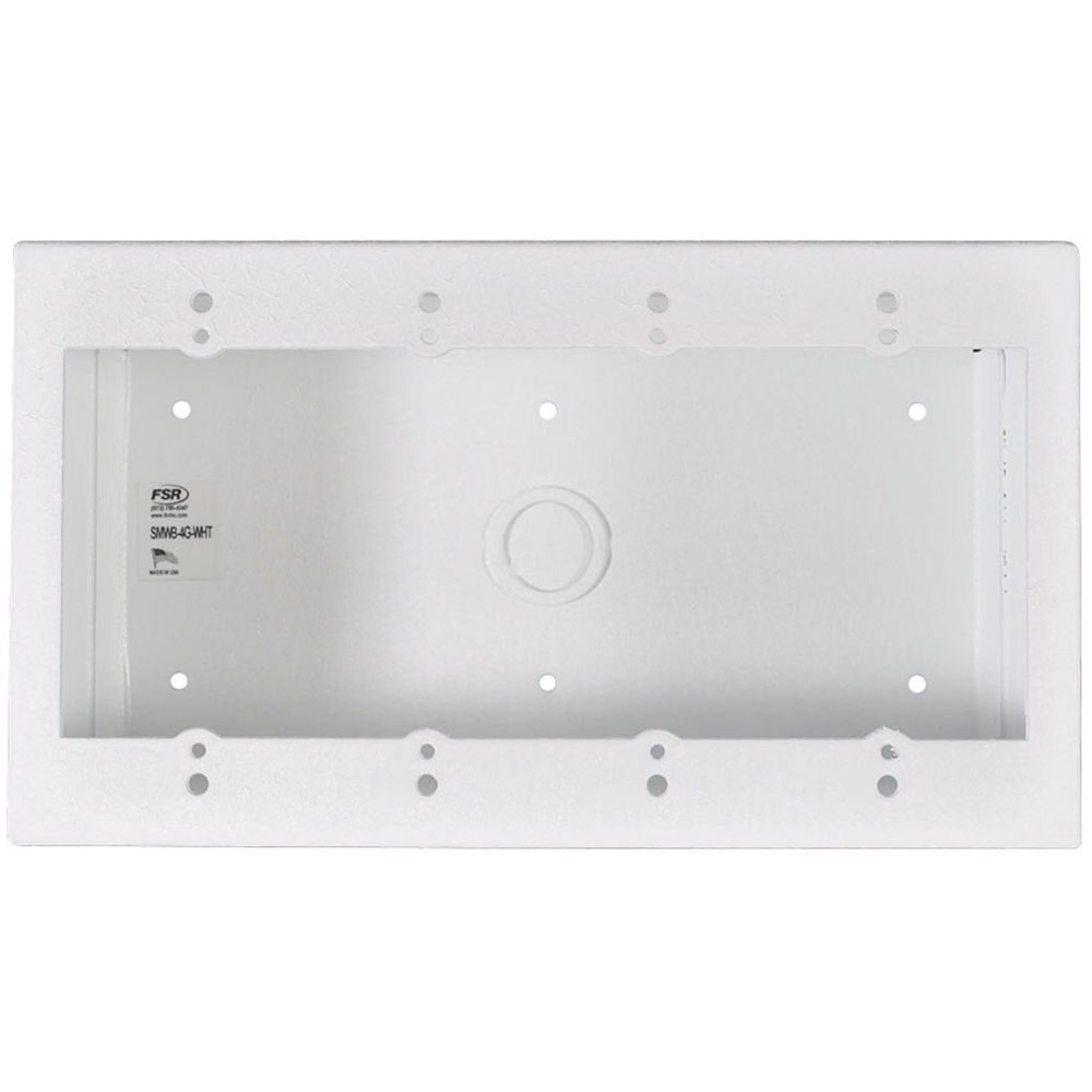 FSR 4-Gang Surface-Mount Wall Box (White)