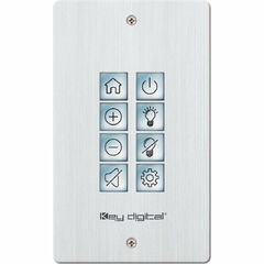 Key Digital KD-WP8-2 8-Button Web UI Programmable IP Control Wall Plate Keypad with PoE