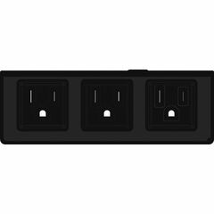 FSR T6-LB-AC3HW Large Section Bracket w/ 3 AC Outlets - for Direct Wiring
