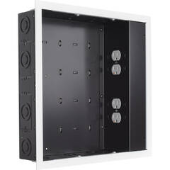 Chief PAC526 In-Wall Storage Box with 4-Receptacle Filter & Surge Protector (White)