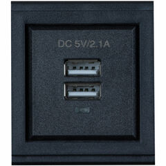 MuxLab Dual USB Type-A Charger Module (5VDC, 2.1A)