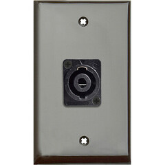 My Custom Shop 4-Pole Male speakON Wall Plate (Brown Lexan)