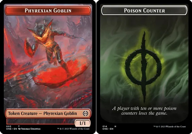 Phyrexian Goblin // Poison Counter Double-Sided Token