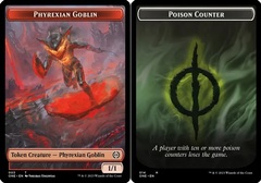 Phyrexian Goblin (003) // Poison Counter (014) Double-Sided Token