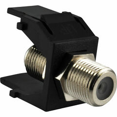 FSR SS-FCON-BLK F-Type Pass-Thru Snap-In Connector (Black)