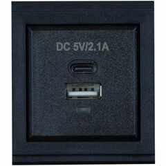 MuxLab Dual USB Type-A&C Changer Module (5VDC, 2.1A)