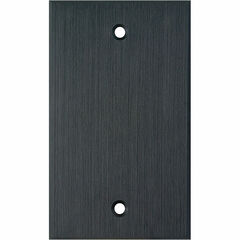 My Custom Shop Single-Gang Blank Wall Plate (Black Anodized Aluminum)