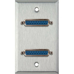My Custom Shop Dual 25-Pin D-Sub Wall Plate (White Lexan)