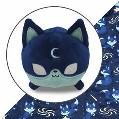 Dark Blue Moon Fox Plushie Tote Bag