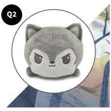 Light Grey Wolf Plushie Tote Bag