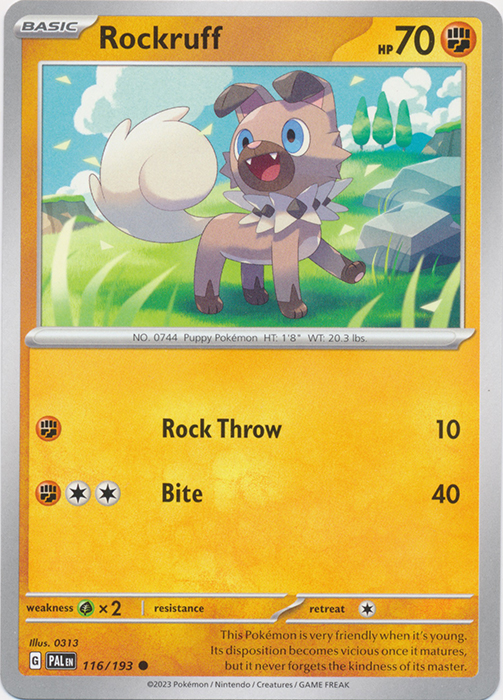 Rockruff - 116/193 - Common