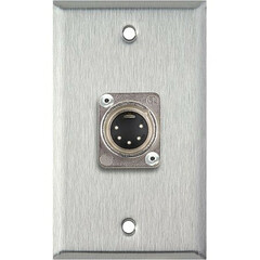 My Custom Shop 5-Pin XLR DMX Wall Plate (Stainless Steel)