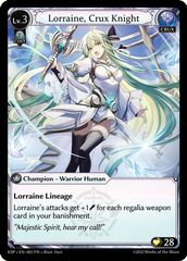 Lorraine, Crux Knight - KPS-EN-002 - PR - Foil (Kickstarter Promo)