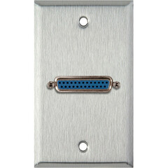 My Custom Shop 25-Pin D-Sub Wall Plate (Black Anodized Aluminum)
