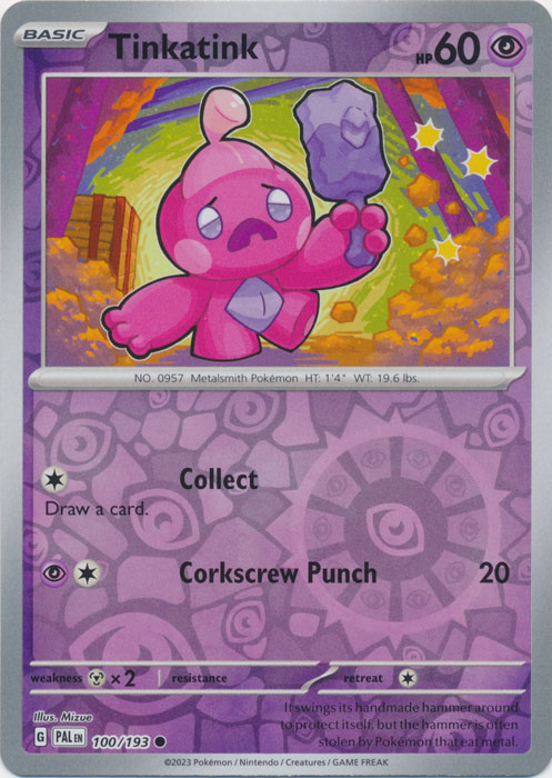 Tinkatink - 100/193 - Common - Reverse Holo