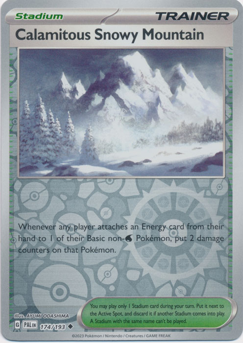 Calamitous Snowy Mountain - 174/193 - Uncommon - Reverse Holo