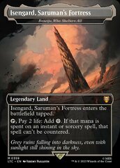 Isengard, Sauruman's Fortress - Boseiju, Who Shelters All (359) (Borderless) - Foil