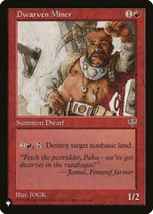 Dwarven Miner - The List