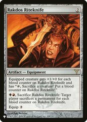 Rakdos Riteknife - The List