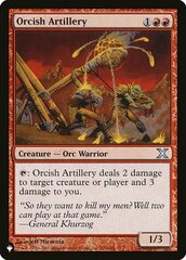 Orcish Artillery - The List