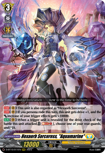 Hexaorb Sorceress, Aquamarine - D-BT10/011EN - RRR