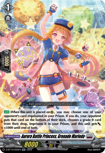 Aurora Battle Princess, Grenade Marieda - D-BT10/025EN - RR