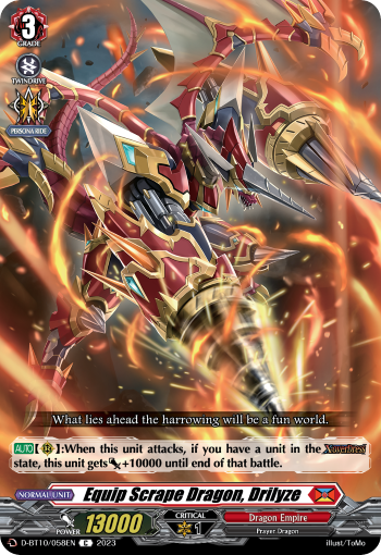 Equip Scrape Dragon, Drilyze - D-BT10/058EN - C