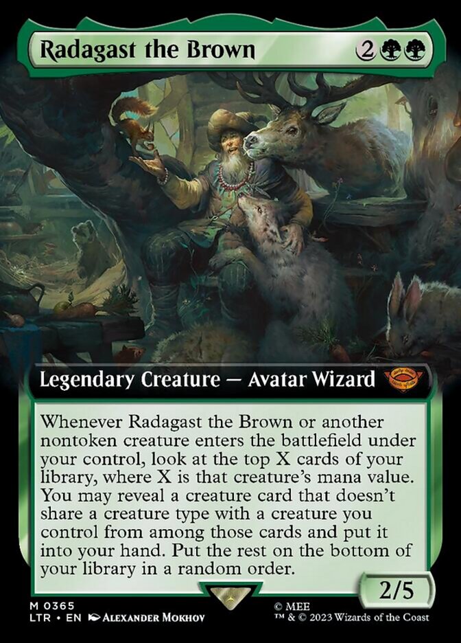 Radagast the Brown ~ Extended Art - Foil