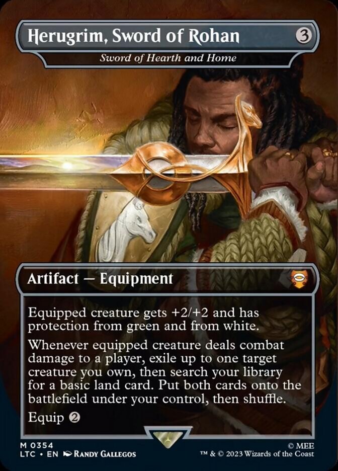 Herugrim, Sword of Rohan - Sword of Hearth and Home - Foil - Borderless