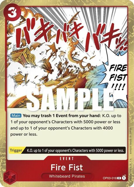 Fire Fist - OP03-018 - R - Foil