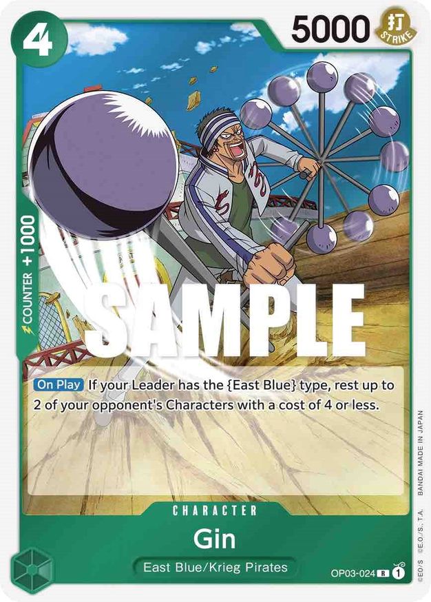 Gin - OP03-024 - R - Foil Gin - OP03-024 - R - Foil