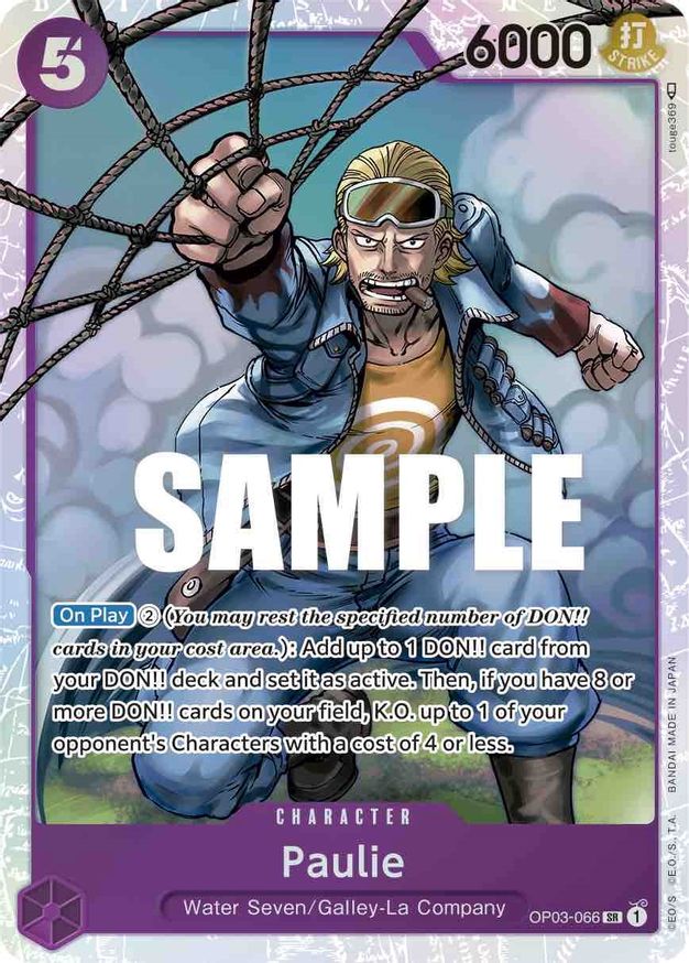 Paulie - OP03-066 - SR - Foil Paulie - OP03-066 - SR - Foil