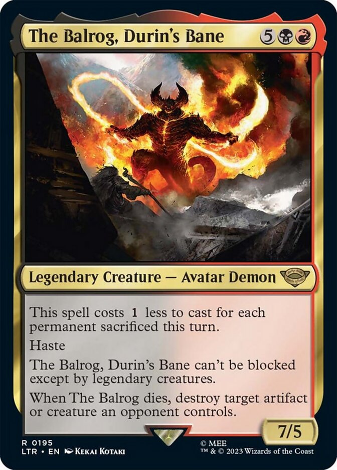 The Balrog, Durins Bane