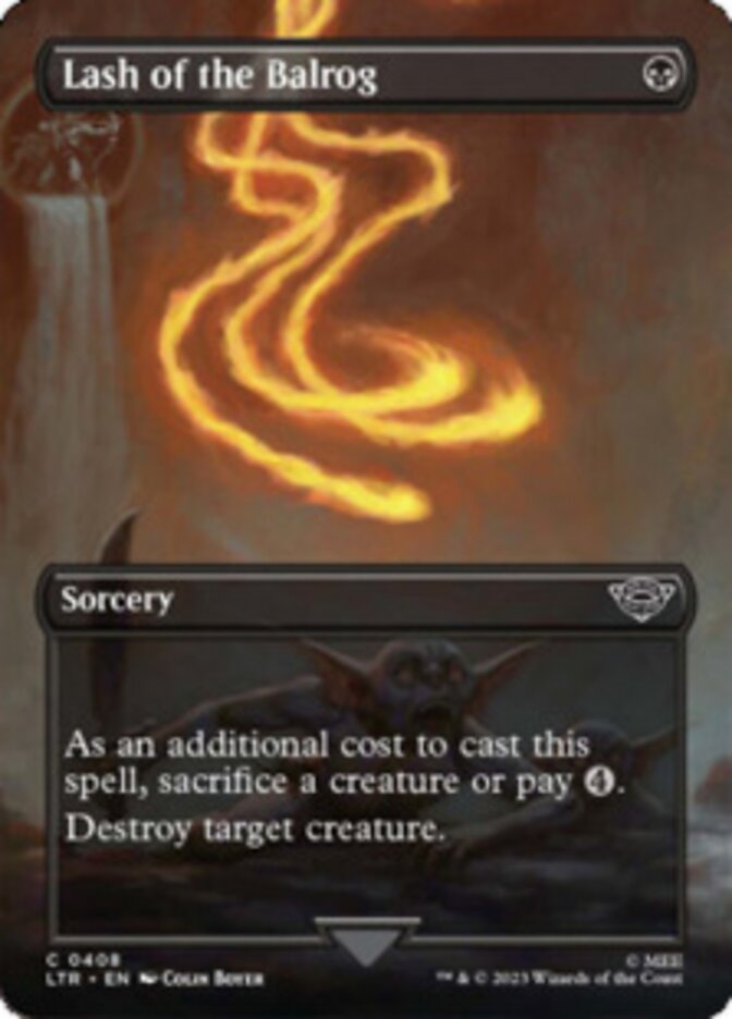 Lash of the Balrog ~~ Borderless (408) - Foil