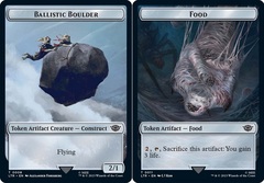 Ballistic Boulder (008) // Food (011) Double-Sided Token - Foil