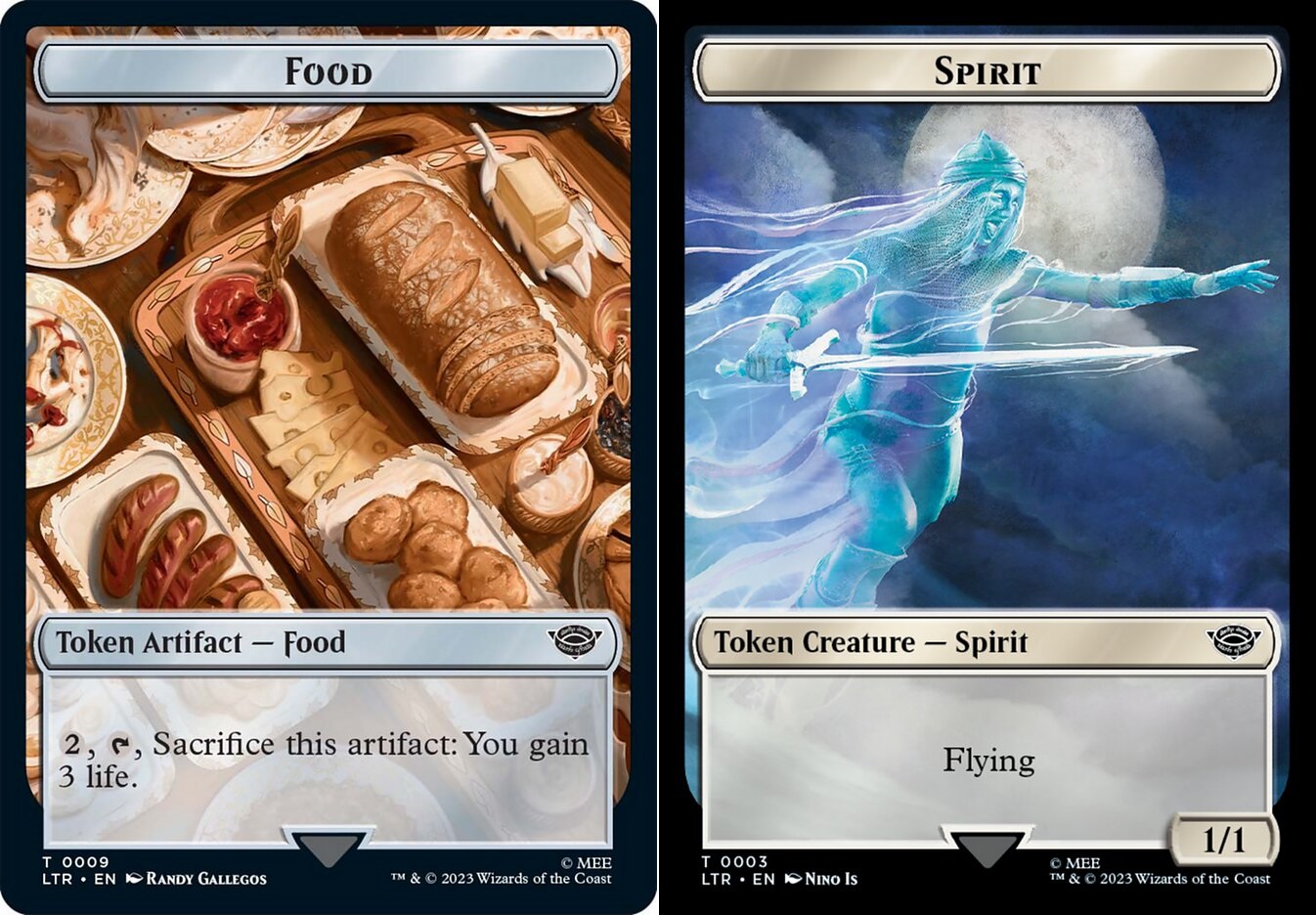 Food (009) // Spirit (003) Double-Sided Token - Foil