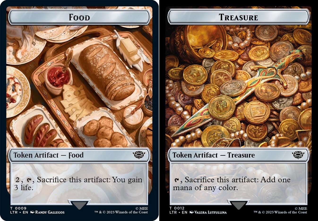 Food Token (009) // Treasure Token (012) - Foil
