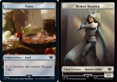 Food (010) // Human Soldier (001) Double-Sided Token - Foil