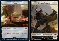 Food (010) // Human Soldier (002) Double-Sided Token - Foil