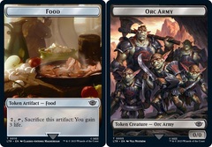 Food (010) // Orc Army (005) Double-Sided Token - Foil