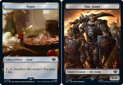 Food (010) // Orc Army (006) Double-Sided Token - Foil