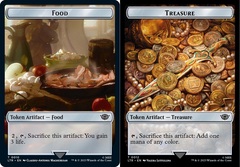 Food (010) // Treasure (012) Double-Sided Token - Foil