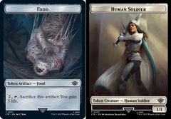 Food (011) // Human Soldier (001) Double-Sided Token - Foil