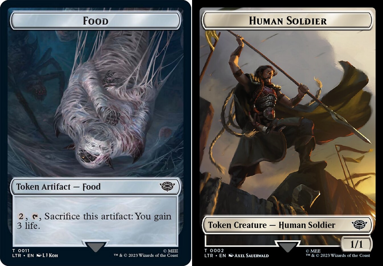 Food Token (011) // Human Soldier Token (002) - Foil